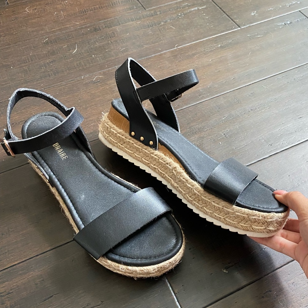 Women's Cushionaire Espadrille Flatform Open Toe Sandal